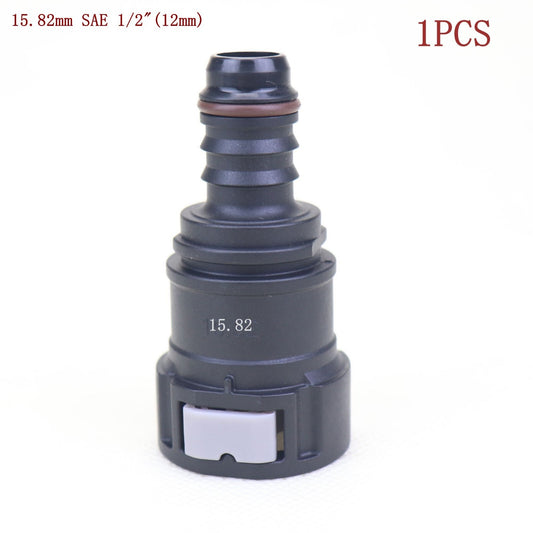 1-pack 15.82mm SAE 1/2 inch Nylon Fuel Line Quick Connector Release Hose Disconnect Hose