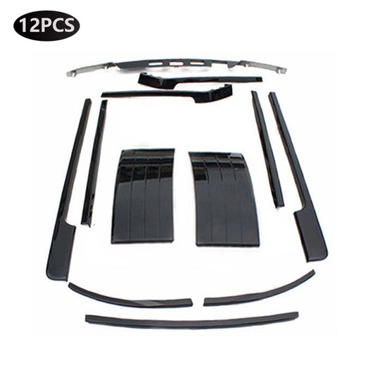 12Pcs Black Body Kit Replace Fender Vent Trim Fit for Range Rover L405 2018-2022