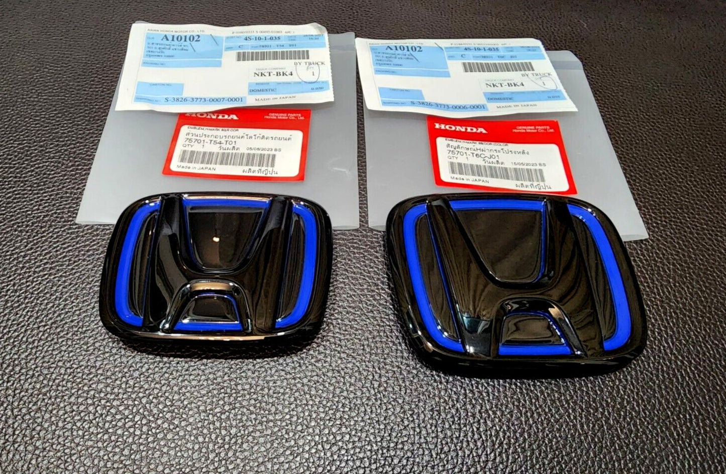 1. H FE e:HEV Black Gloss Embroidered Badge for Honda for Civic FE 2021-23