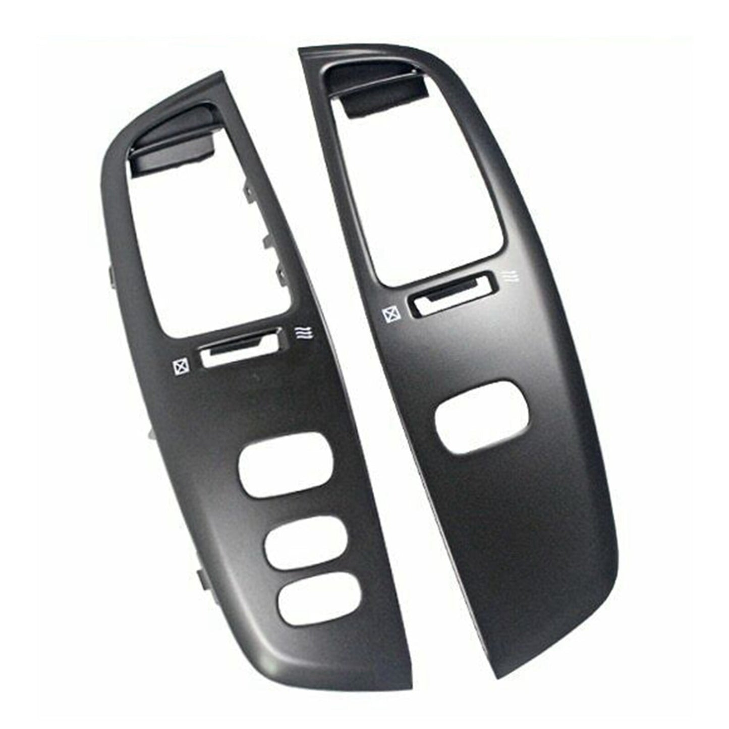 2X Dashboard Air Vent Frame Penal for Toyota for Land Cruiser LC100 FJ100 Black AT