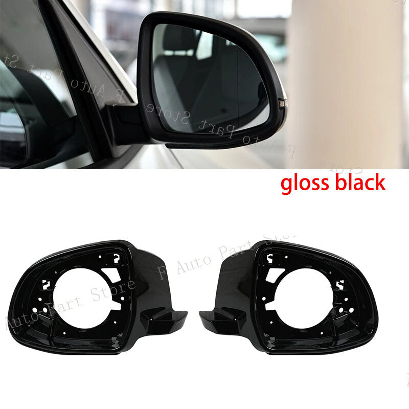 for BMW X3 F25 X4 F26 X5 F15 X6 F16 14-18 Pair Side Mirror Housing Frame Trim