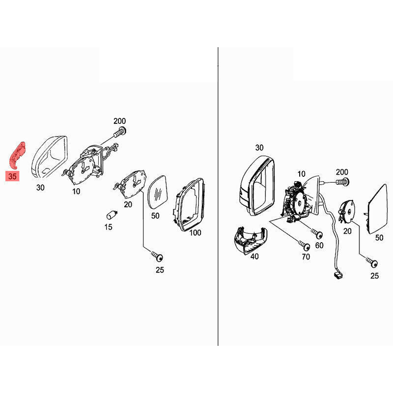 A pair of LH+RH turn signals are suitable for Mercedes W164 ML350 ML550 ML63