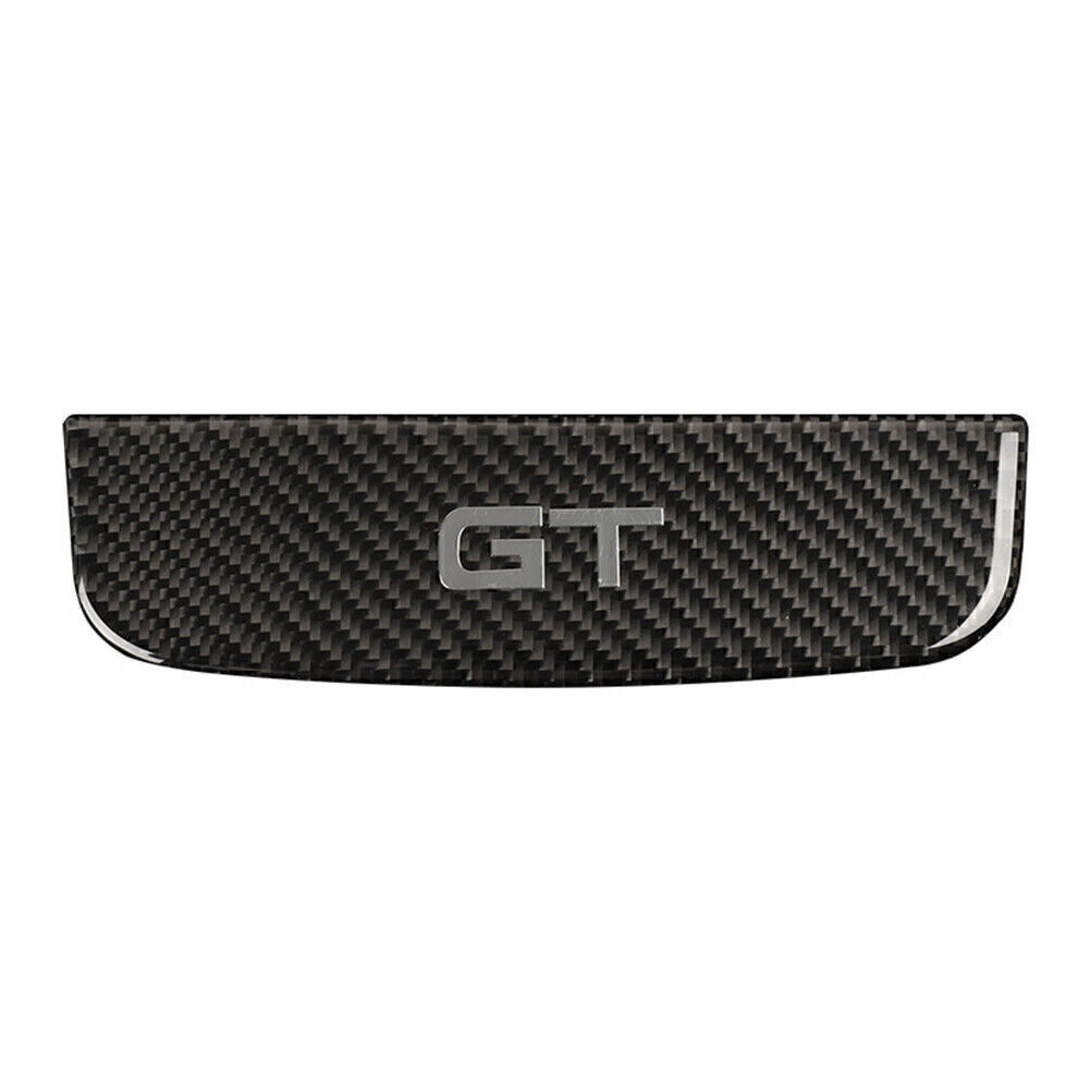 Interior Inner Storage Box Trim Cover Fit for Ford for Mustang 2015-2019 16 Carbon Fiber