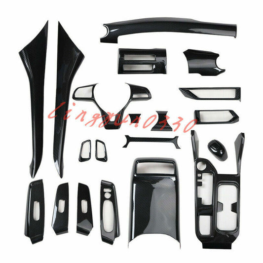 20x for Nissan Sentra 2020-2024 Carbon Fiber pattern Interior Decor Cover Trims