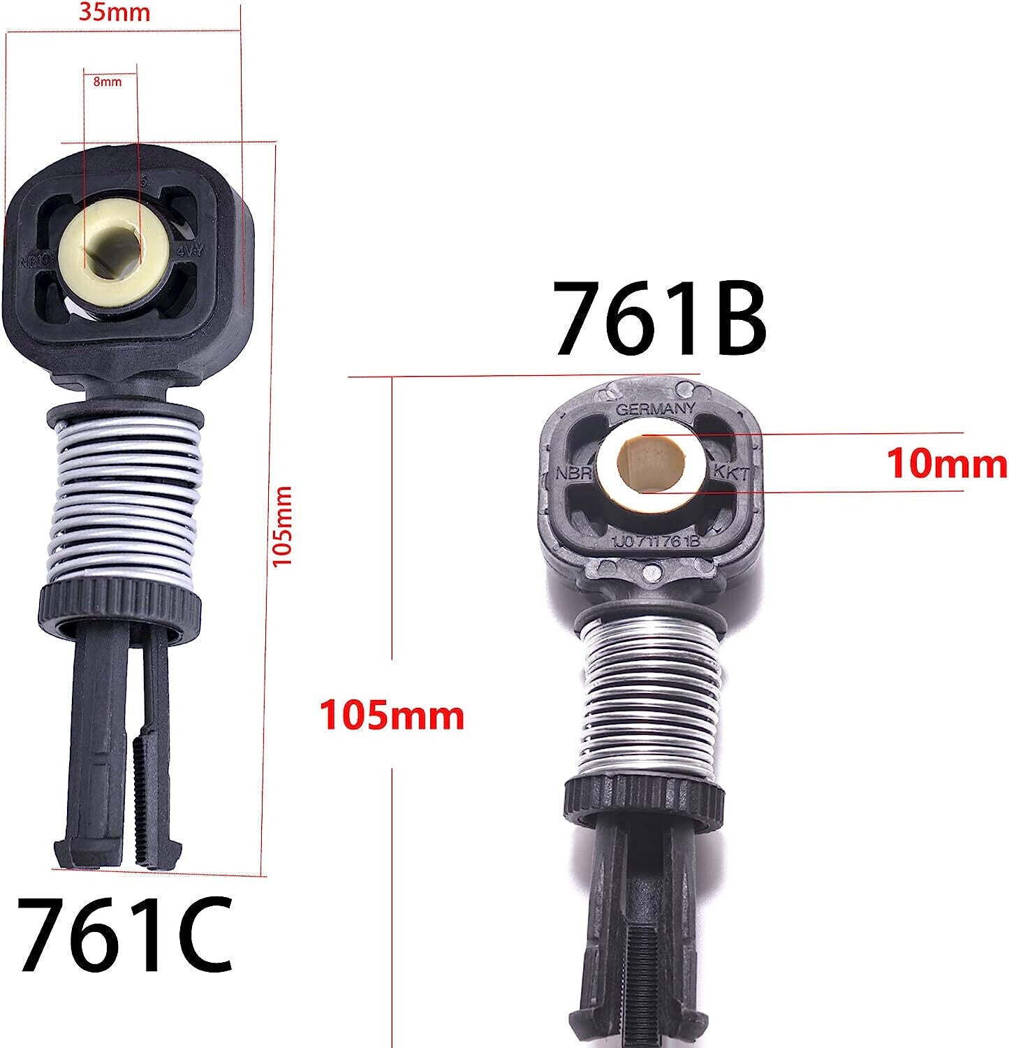for Audi A3 8P 2008-13 Shifter Linkage Gear Selector Shaft Cable End Catch Pair