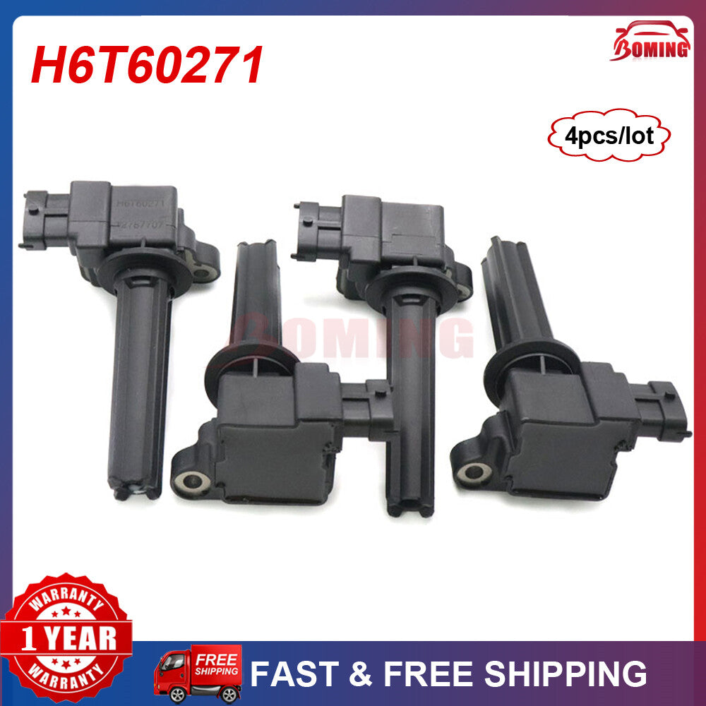 4X New Ignition Coil H6T60271 for Saab 9-3 9-3X 2.0 UF526 UF-526 12787707