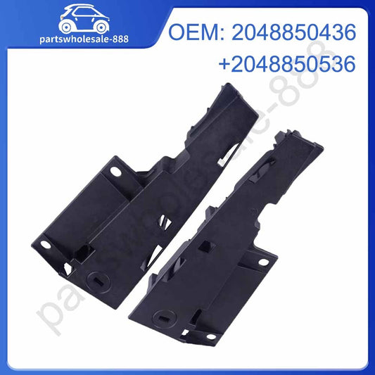 1 pair of front bumper grille support mounting brackets for Mercedes GLK350 upper section
