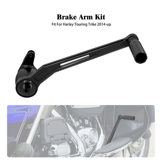 Black Brake Arm Lever Kit Fits for Harley Electra Street Road King Glide 14-2023