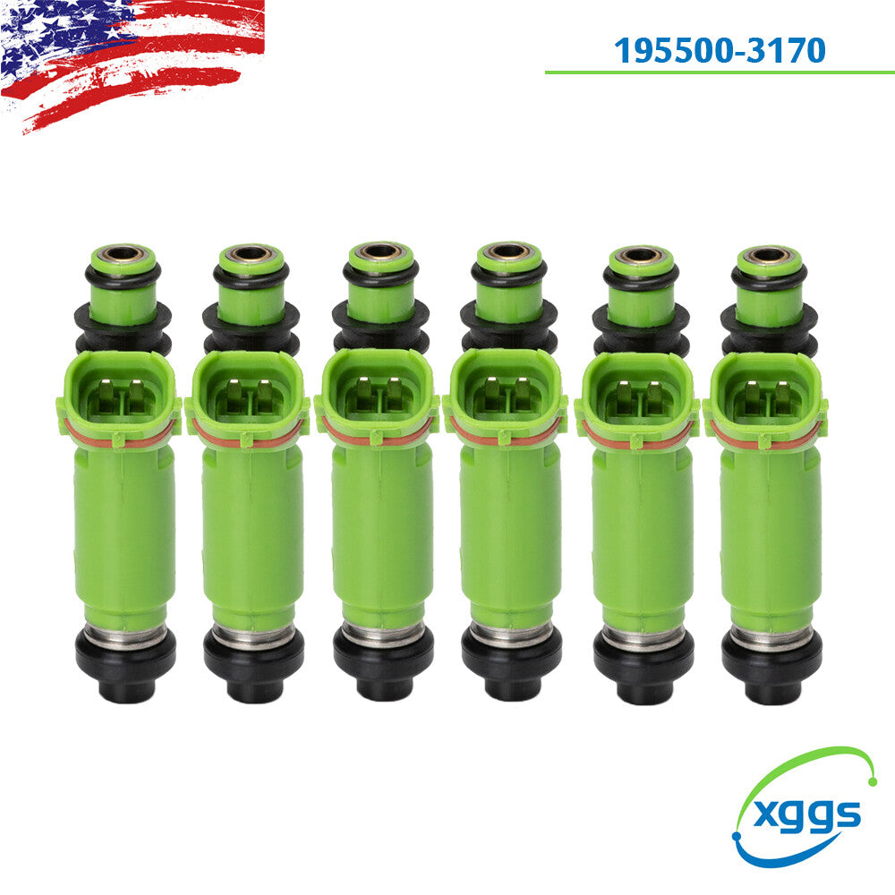 6PCS Fuel Injector for Mitsubishi Montero sport 3.0L V6 1998-2003 195500-3170