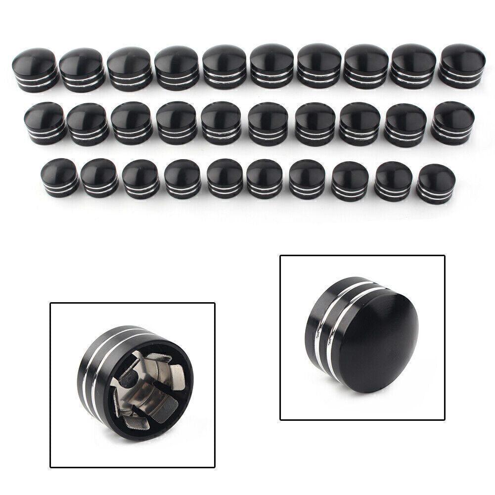 10pcs Inner 9mm Schrauben Motor Bolt Topper Caps Cover Fit for Harley Dyna V-Rod