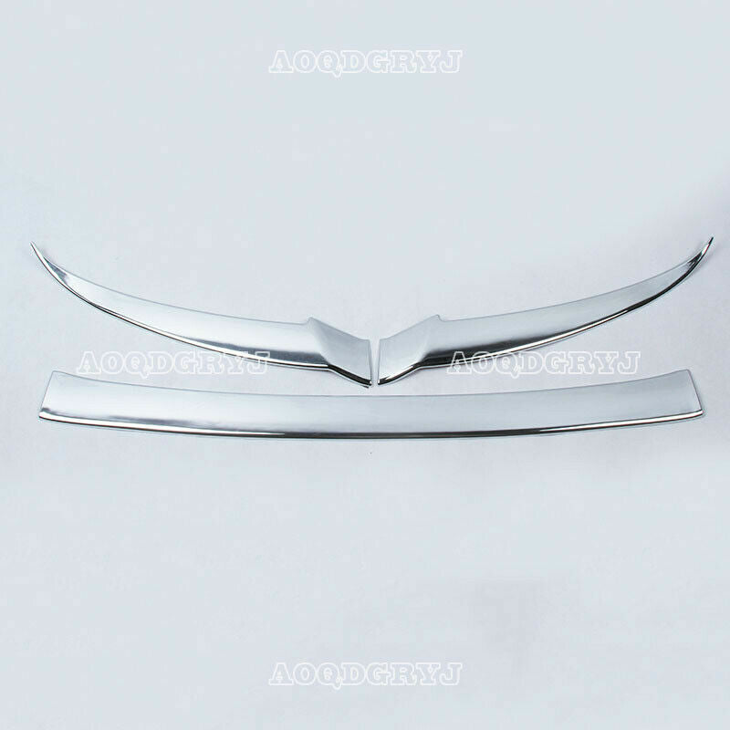 3pc Front bumper Headlight Grilles Lower Eyebrow Trim for Toyota Prado 2010-2013