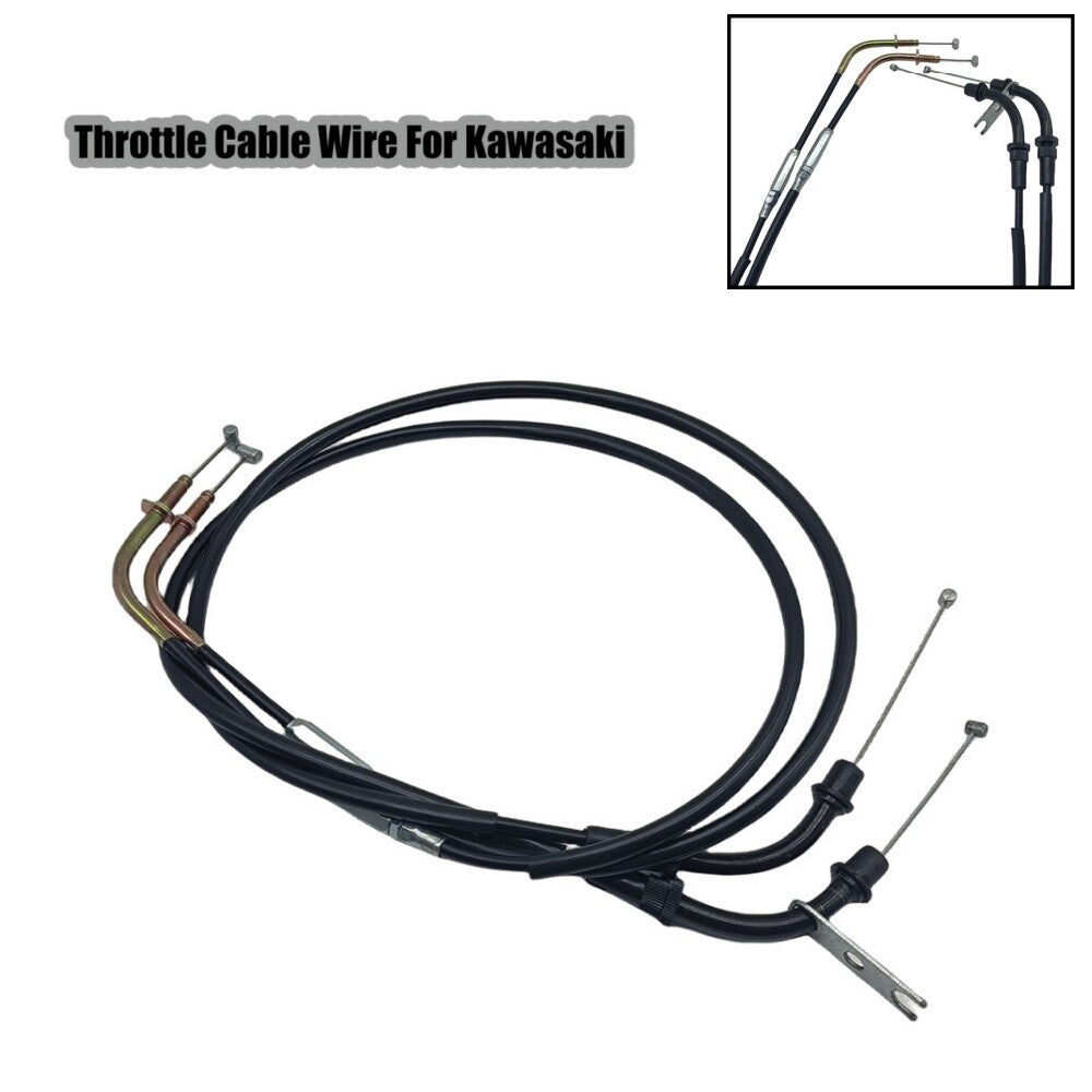 Black Motorcycle Throttle Cable Line Wire for Kawasaki VULCAN 900 VN900 2006-17