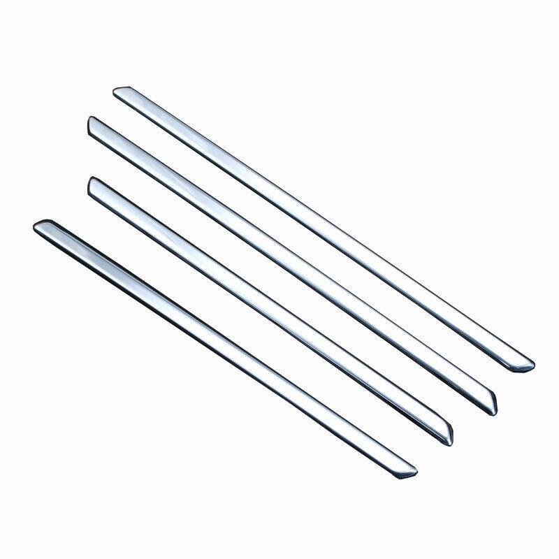 For 2010-2016 for Jeep Patriot Compass Chrome Steel Inner Door Strip Cover Trim 4PCS