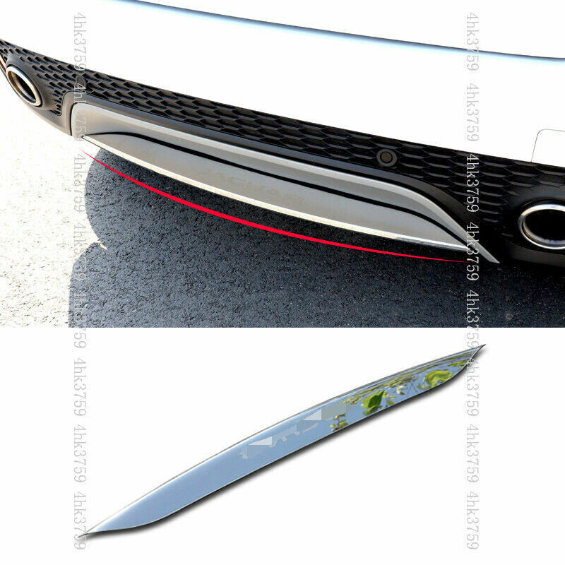 for Jaguar E-PACE 2018-2021 Chrome Car Rear Bumper Lower Lip Moulding Cover Trim
