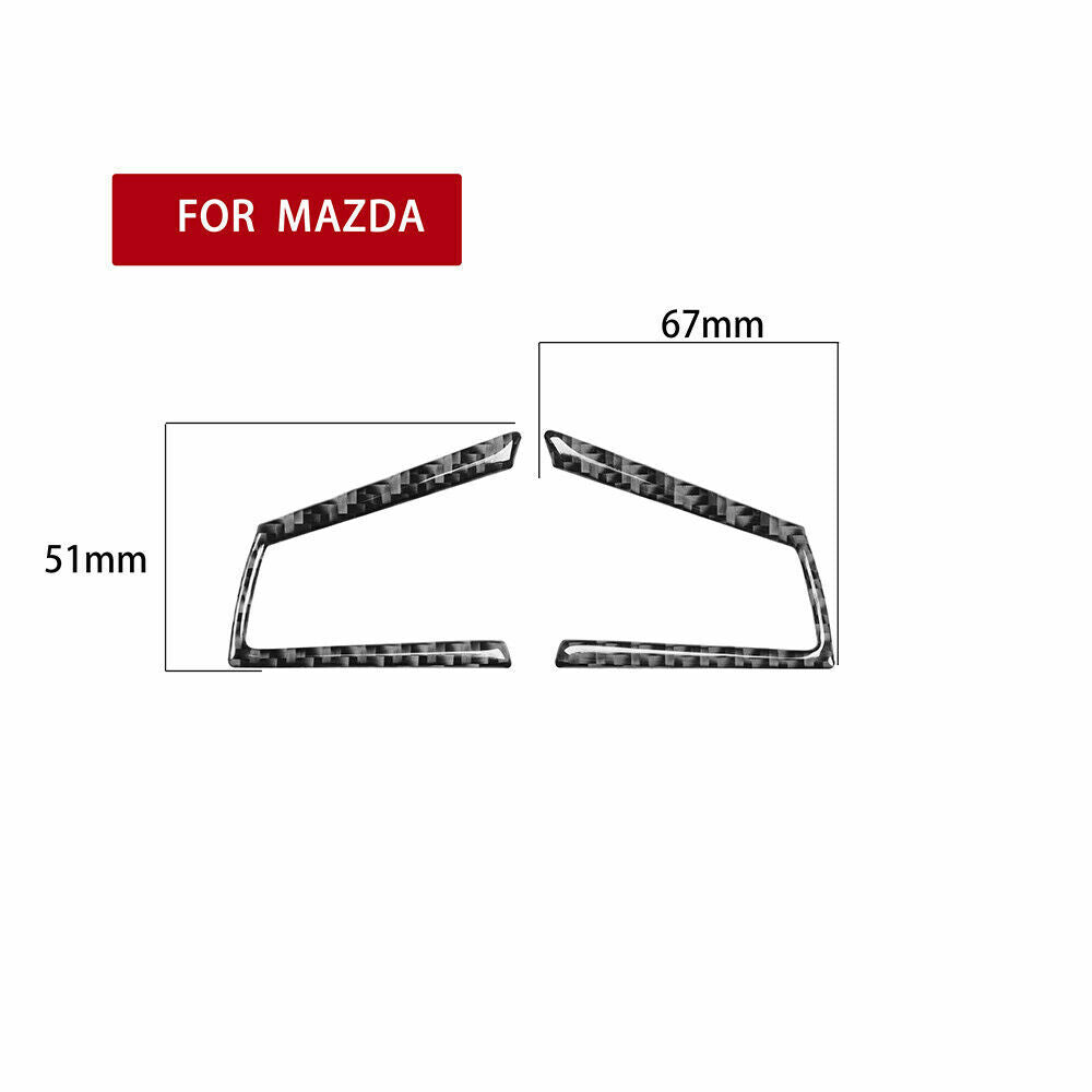 Carbon fiber internal steering wheel button cover suitable for MX-5 Miata 2009-15