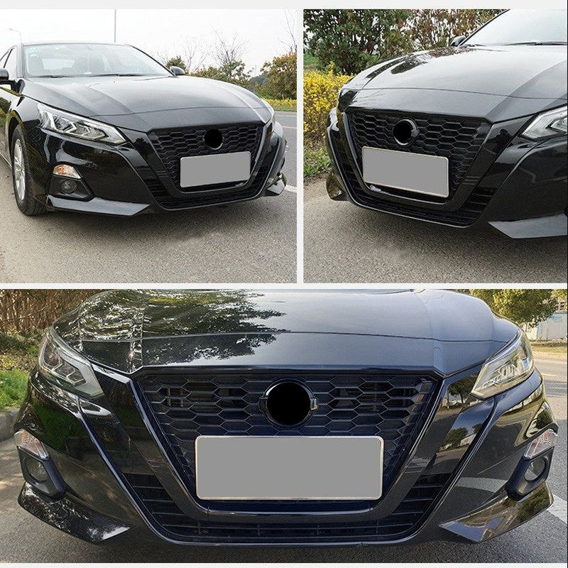 for Nissan Altima 2019-2022 ABS Piano black Frame Front Grille Grill Cover Trim