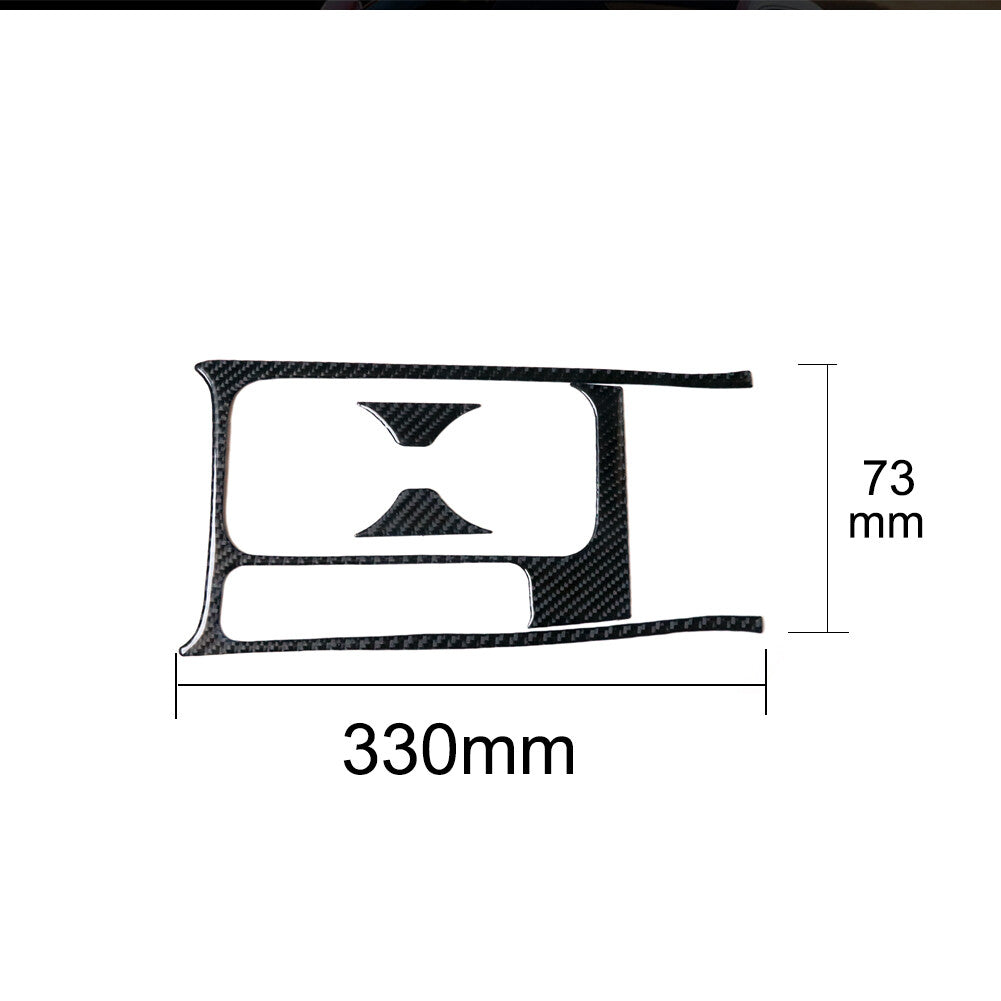 3x Carbon Fiber Center Water Cup Panel Trim Cover for Honda for Civic Coupe 13-15