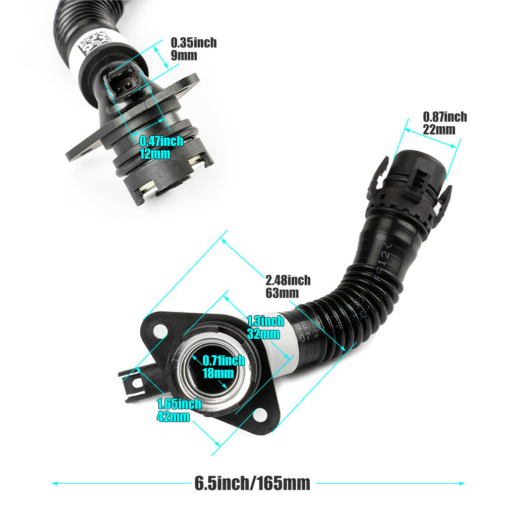 Suitable for BMW N55 135I 135IS 335I 535I 640I 535I crankcase ventilation hose 11127590163 3.0L