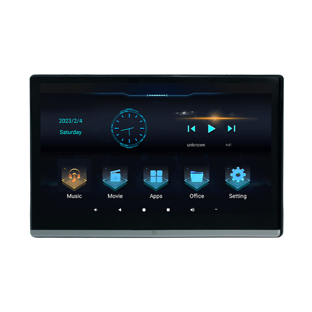 13.3In Car Headrest Player 2pcs Rear Monitor Video USB TF WIFI BT FM Androind 11