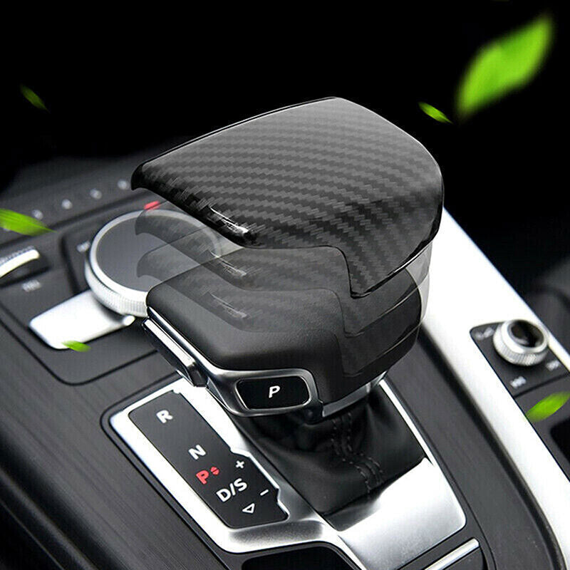 Fit for Audi Q5 Q7 2017-2024 Carbon Fiber Style Gear Shift Knob Decal Cover Trim