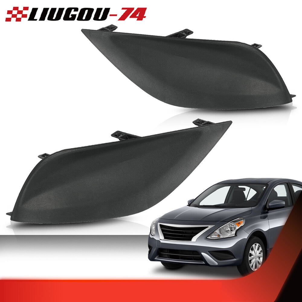 Suitable for 2015-2019 for Nissan Versa Sedan 4DR fog light bezels (LHRH 1 pair)