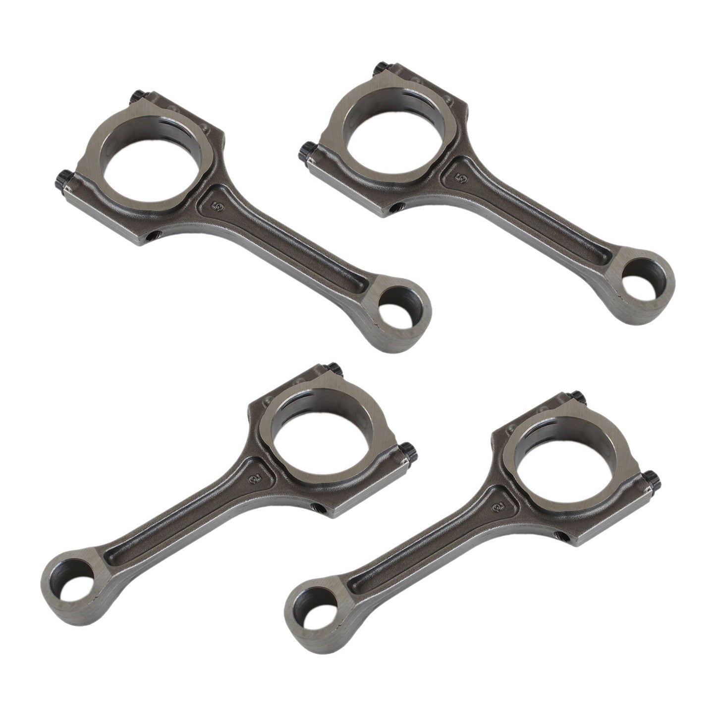 4pcs Engine Pistons Rings 23410-2G200 w/ 23510-25240 Connecting Rod Fits for Kia