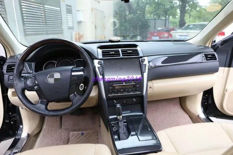 26-piece carbon fiber style interior trim kit for Toyota for Camry 2012-2016