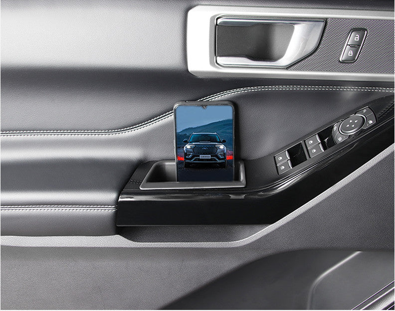 2-Piece Interior Front Door Storage Box Bracket for Ford Explorer 2020  2021