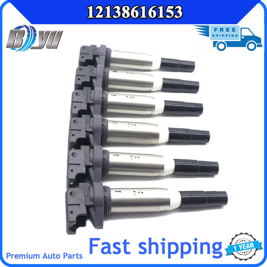 12138616153 for BMW X1 X2 X3 X4 X5 X6 Z3 Z4 Z8 328I 528I 6PCS Ignition Coils