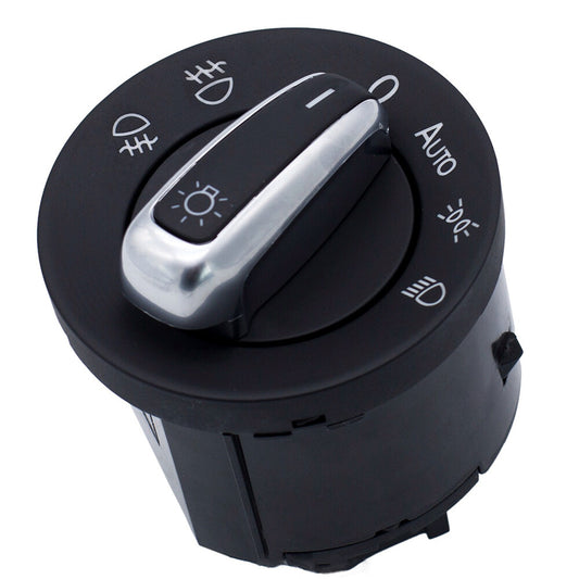 5ND941431B is a headlight and fog light switch suitable for Volkswagen EOS, for Golf , for Jetta Mk5, MK6, for Passat B6, and CC vehicles.