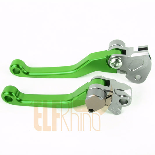 for Kawasaki KX65/KX85/KX100/KX125/KX250 Pivot Dirt Bike Clutch Brake Levers CNC