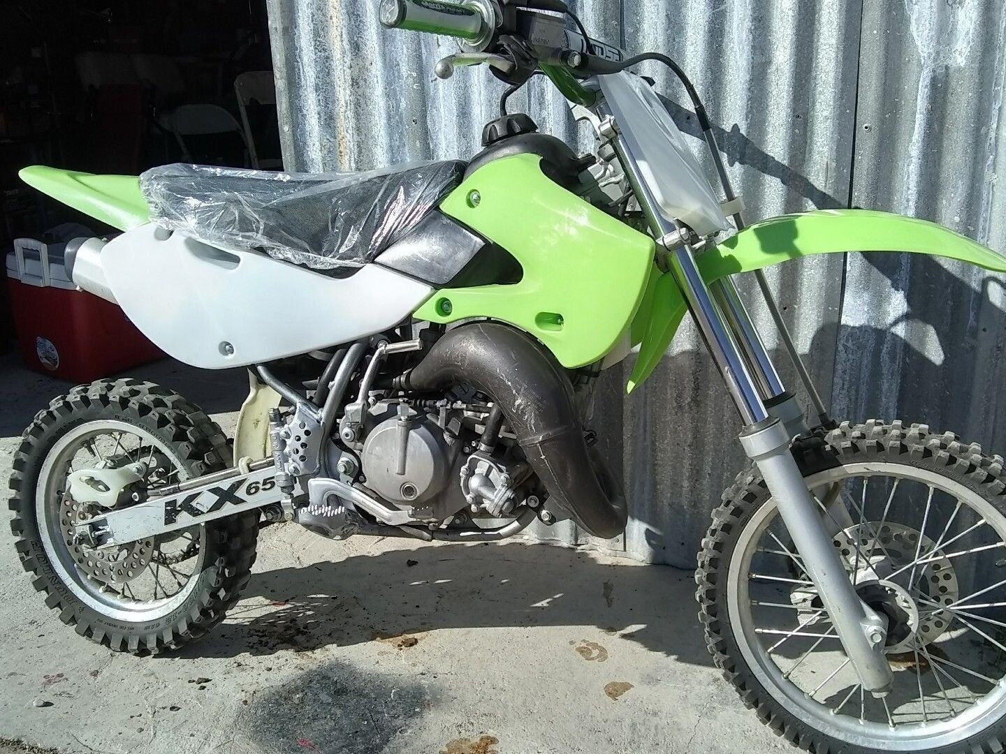 Blue Plastics Fuel Tank for Seat Kit For KLX110 KX65 DRZ110 Pit Dirt Bike Atomik 140