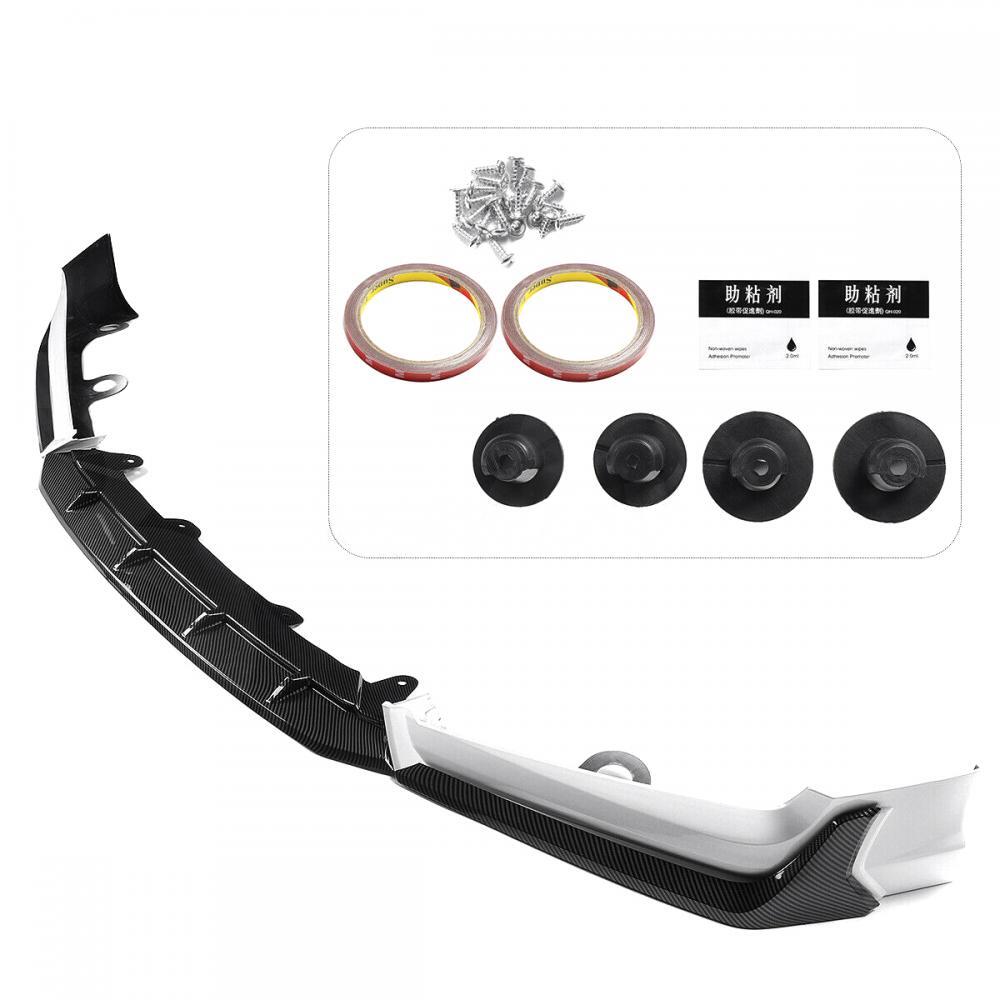 For 2018-2020 for Honda Accord ACR Painted White Pearl Front Bumper Lip Splitter Kit