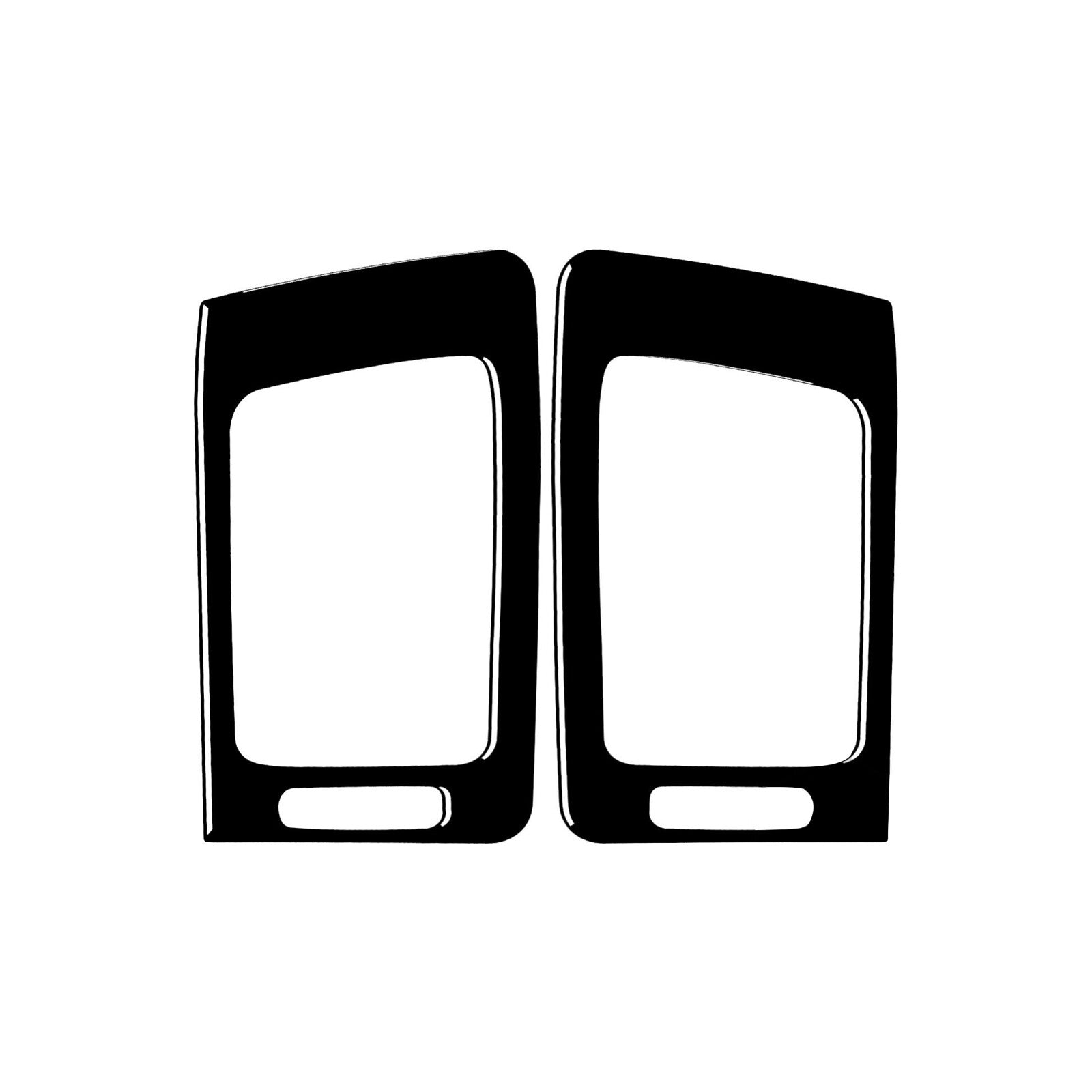 2Pcs Piano Black Interior Side Air Outlet Cover Trim for Infiniti G37 2010-2013