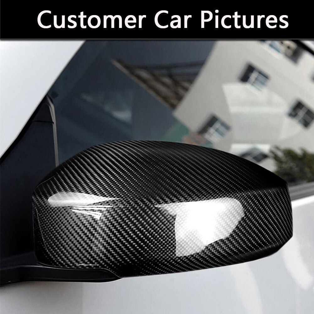 for Nissan 350Z Z33 2003-2009 Pair Carbon Fiber Side Rearview Mirror Cover Caps
