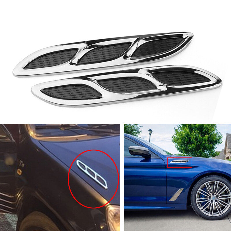 Car shark-style hood ventilation kit, side vents, open cooling panel, ABS accessories