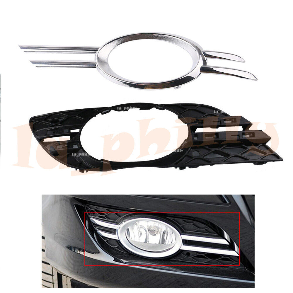 RH Fog Light Bumper Cover Grill Chrome Trim for Mercedes-Benz 07-09 E-CLASS W211