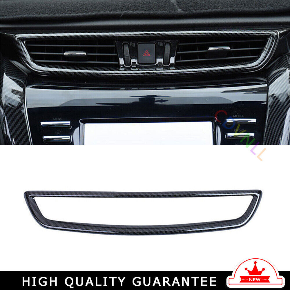 Middle Air Outlet Vent Cover Trim 1PCS for Nissan Murano 2015-2021 Carbon Fiber
