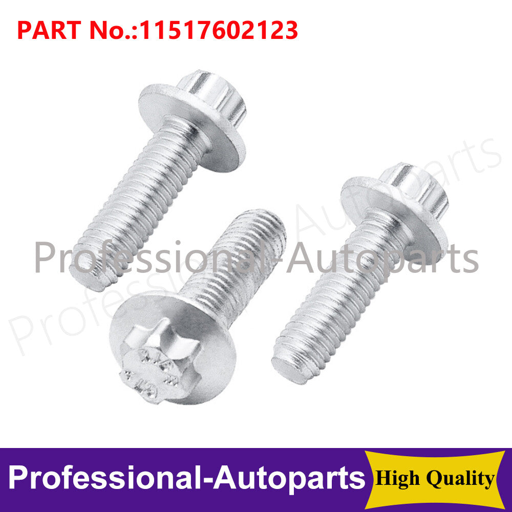 3-piece set of stainless steel water pump bolts suitable for BMW X5, X3, 535i, 335i, Z4, X1, and xDrive.