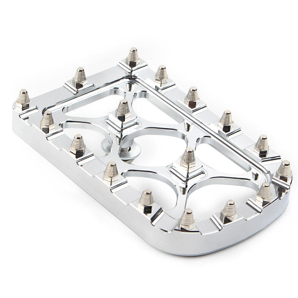 Chrome MX Style Large Brake Pedal Pad Cover for Harley Electra Glide Softail