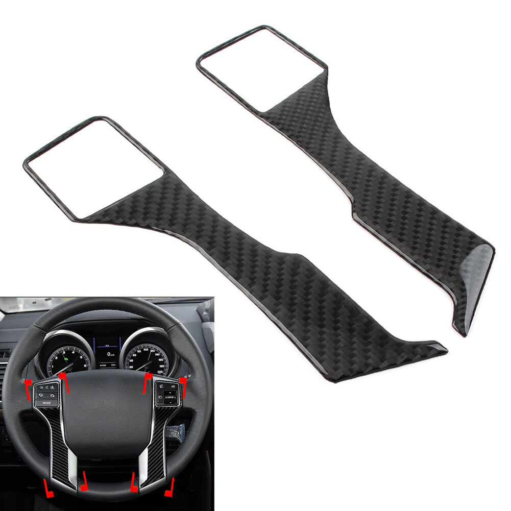 Steering Wheel Button Panel Cover Trim for Toyota for Land Cruiser Prado 2010-2018