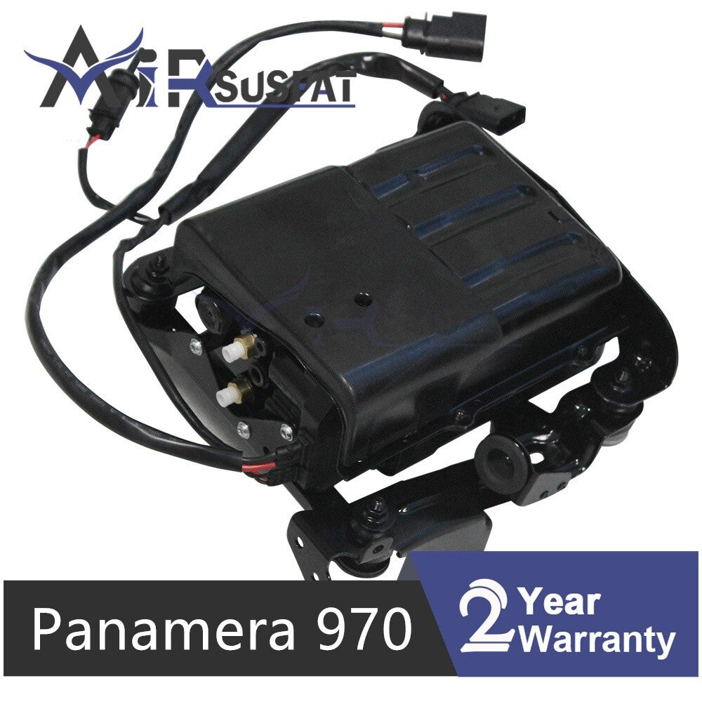 Air Suspension Compressor Pump W/ Housing for Porsche for Panamera 970 2009-2016