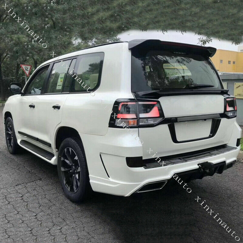 Piano Black Rear Taillight Molding Trim Strips for Land Cruiser LC200 2016-2021