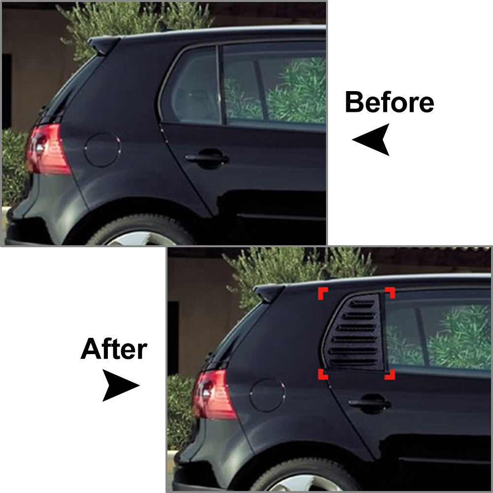 Rear Window Louver Shutter Cover Trim for VW for Golf MK5 2004-2008