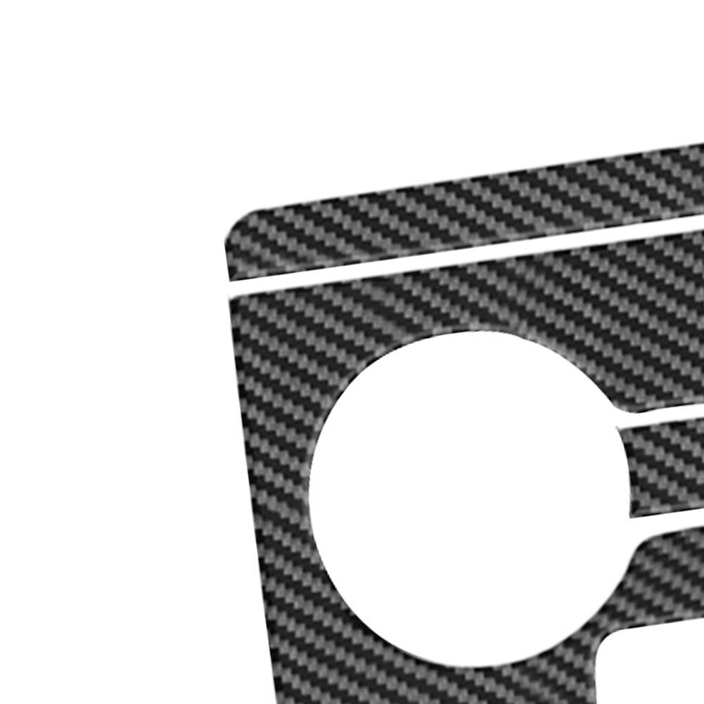 Carbon Fiber Rear for Seat Armrest Cup Holder Cover Trim for Mazda CX-9 2010-2015