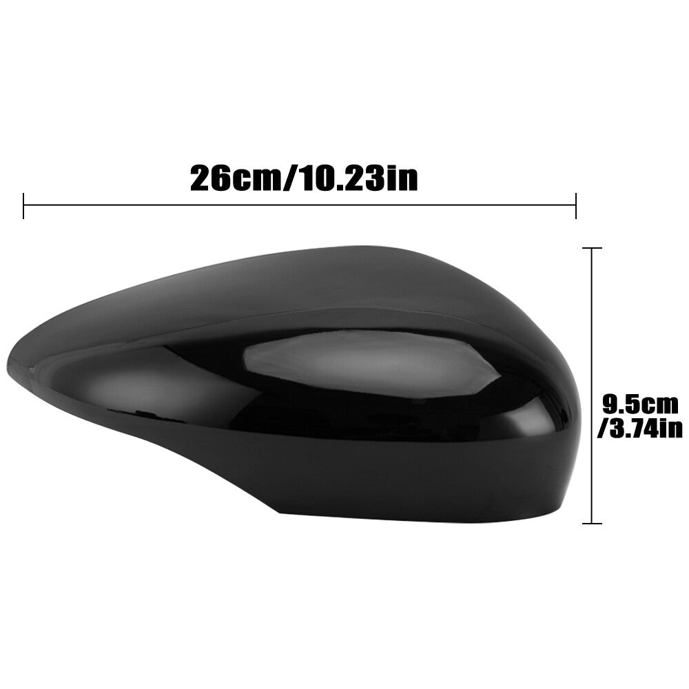 2¡Á for Ford Fiesta MK7 2008-2017 Aussenspiegel Spiegelkappe Abdeckung Schwarz