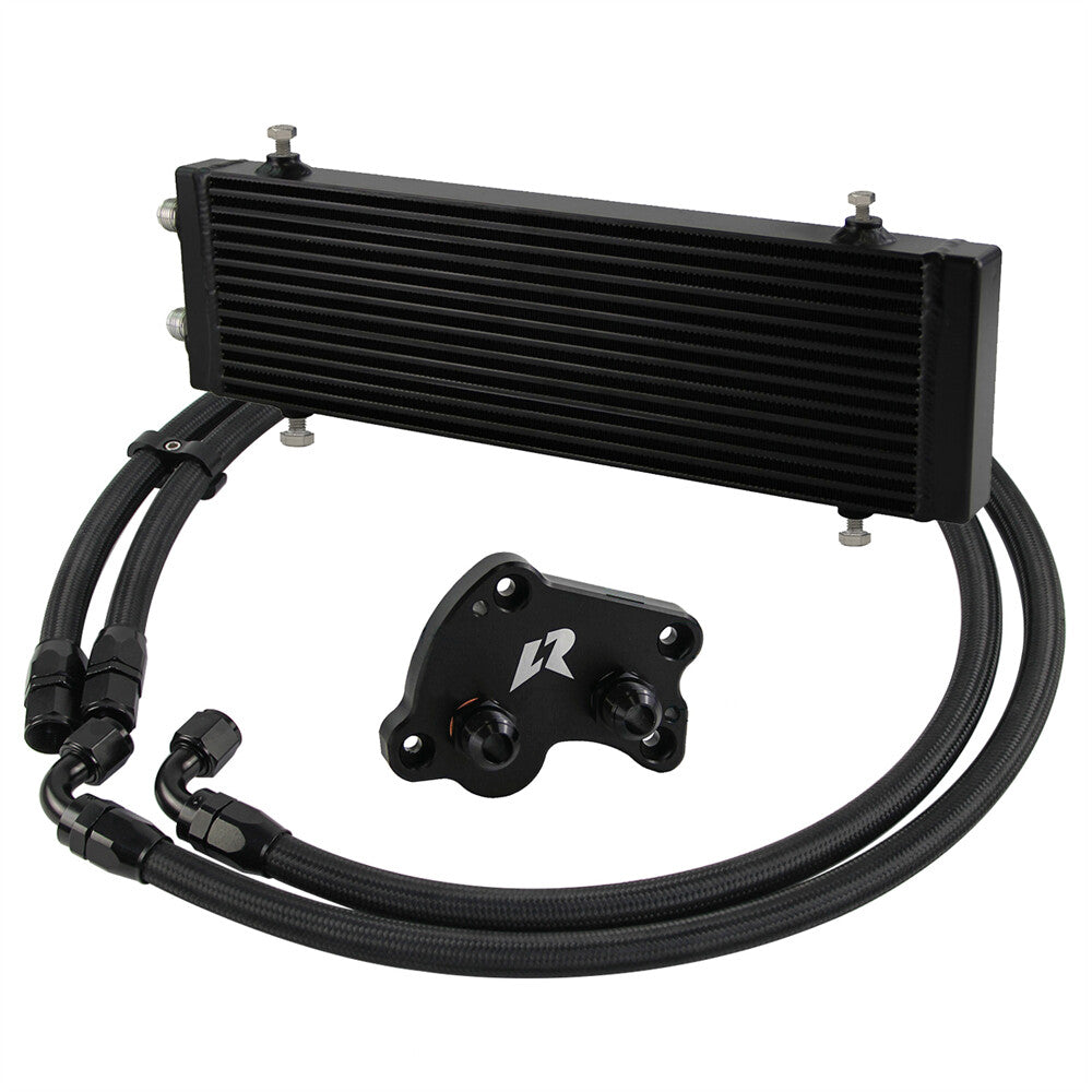 Large Dual Pass Bar  Plate Oil Cooler Kit for BMW for Mini Cooper S R53 R52 R50 BK