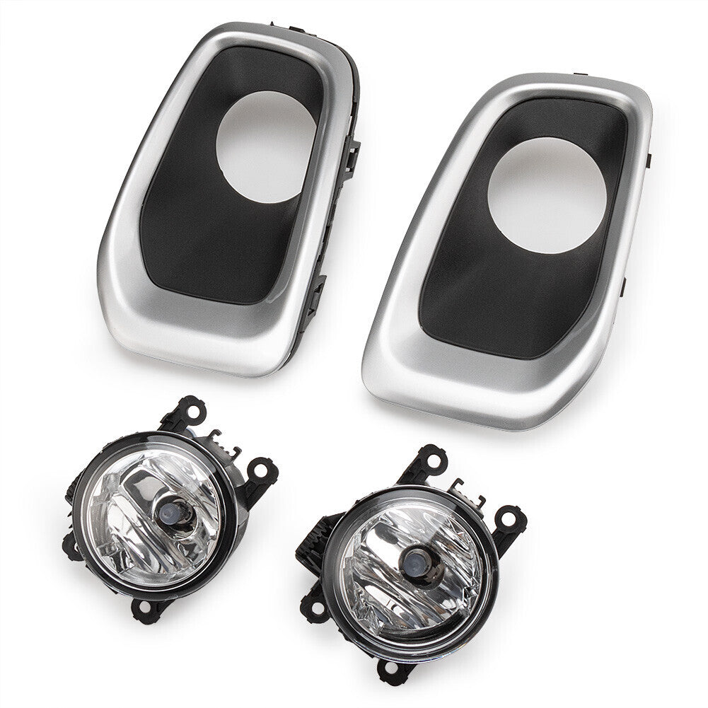 for Jeep Renegade 15-18 Clear Bumper Fog Light Driving Lamps w/Bezel 68256470AA
