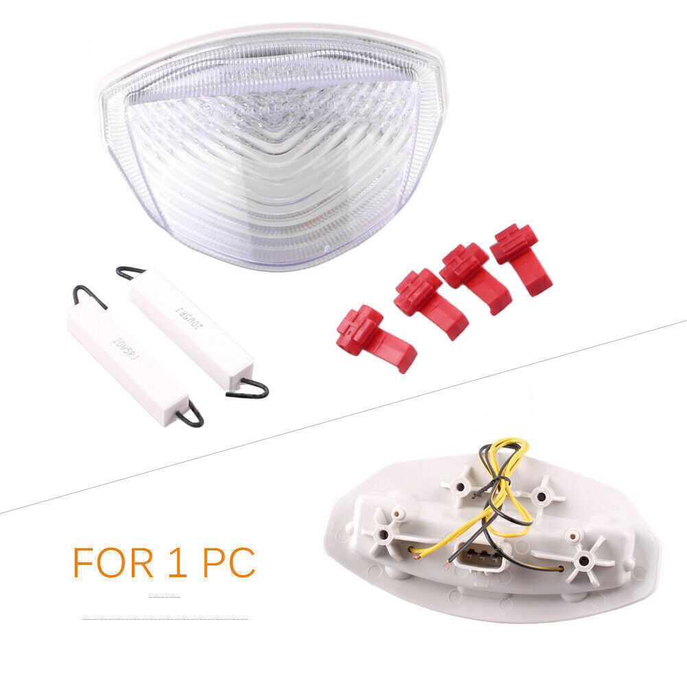 Clear Rear LED Brake Tail Light Turn Signals Fors for SUZUKI GSXR1000 2007 2008