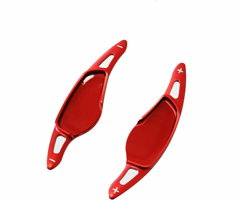 for BMW 3-Series G20 19-2023 Red Aluminum Alloy Steering Wheel Shift Patch Trim